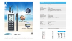 AE8601 High-Precision pH Analyzer with Built-in Temperature Compensation pH Measurement Instrument for Aquaculture