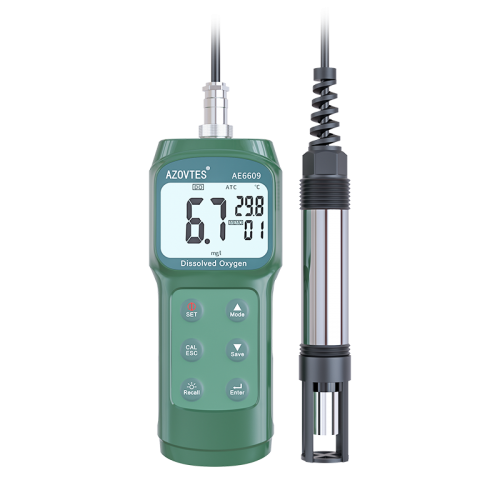 AE6609 Fluorescence Dissolved Oxygen Meter Dissolved Oxygen Gauge Tester Detector Used in Aquaculture and Mariculture