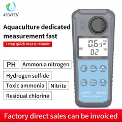 AE86063 Multi-functional PH TEMP Residual Chlorine Turbidity Water Quality Meter Tester