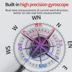 AE8901 Multi-function Digital Anemometer High Precision Measurement Split Anemometer Range 0.3~45.0m/s