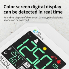 AE7700 High Accuracy ABS Material Carbon Dioxide Controller Greenhouse Detector Intelligent Switch Carbon Dioxide Analysis