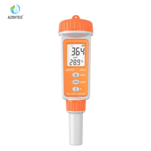 AE837A AZOVTES Aquarium Salinity Meter Electronic Fish Tank Hydrometer Density Tester 0~60 Temperature Range Aquaculture Model