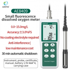 AE8409 Small Head High Fluorescence Dissolved Oxygen Meter Instrument Mariculture Paddy Planting Aquaculture 0.0~15.0 (mg/L)