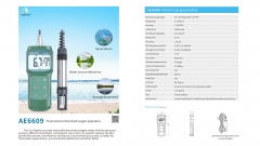 AE6609 Fluorescence Dissolved Oxygen Meter Dissolved Oxygen Gauge Tester Detector Used in Aquaculture and Mariculture