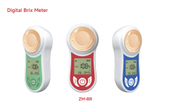 ZM-BR 0.0-5.5% Brix Range 0.1 Brix High-Precision LCD Watermelon Sweetness Tester Detection Function Beverage Sugar Measurement