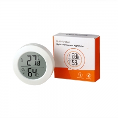 CX1030 Mini Hygrometer Thermometer Digital LCD Monitors Indoor Room Round Humidity Temp