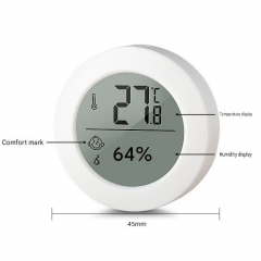 CX1030 Mini Hygrometer Thermometer Digital LCD Monitors Indoor Room Round Humidity Temp