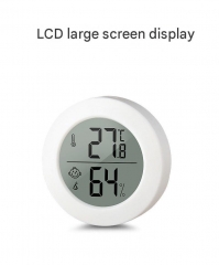 CX1030 Mini Hygrometer Thermometer Digital LCD Monitors Indoor Room Round Humidity Temp