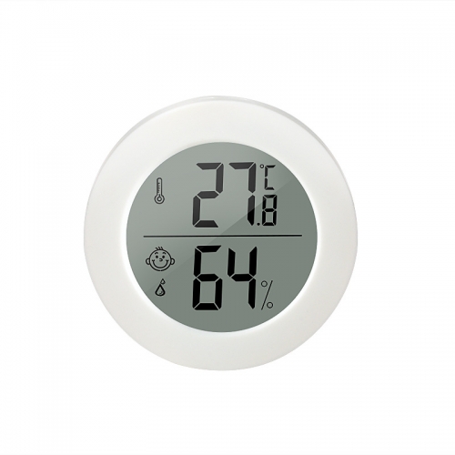 CX1030 Mini Hygrometer Thermometer Digital LCD Monitors Indoor Room Round Humidity Temp