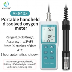 AE8403 Digital Portable Dissolved Oxygen Meter for Aquaculture Range 0.0~30.0mg/L Made in Mainland China