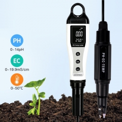 ph233 High Precision Water Quality Tester PH EC Temp 3 in 1 Tester Multi Parameter Water Tester PH-9086L for Water Sample Testing