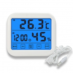 TH033A Large Digital Display Touch Screen Humidity Measure Max&Min Hygrometer Thermometer with Backlight