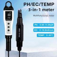 ph233 High Precision Water Quality Tester PH EC Temp 3 in 1 Tester Multi Parameter Water Tester PH-9086L for Water Sample Testing
