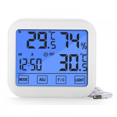Indoor Touch Screen Hygrometer Thermo Hygrometer Digital Thermometer