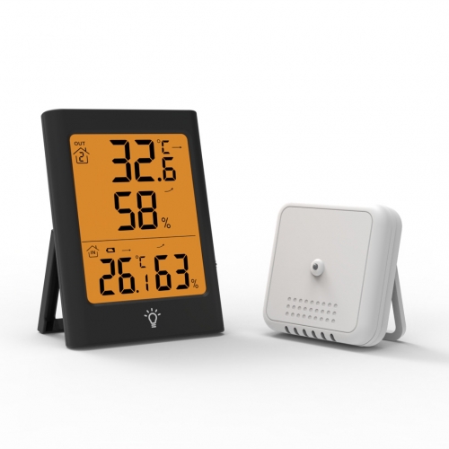 MC36 Wireless Thermometer electronic digital display thermometer indoor and outdoor weather station clock large screen waterproof