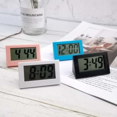 RY-02 Cheap Bedroom Simple Small Electronic Clock Portable Elderly Large Character Student Exam Silent Desktop Mini Clock
