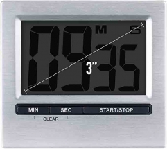 WXDIY0035 Wholesale Digital Kitchen Timer with LCD Display Battery Powered CE/EU Certified 1 Hour Fixed Time Set Time Reminder