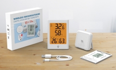 MC36 Wireless Thermometer electronic digital display thermometer indoor and outdoor weather station clock large screen waterproof