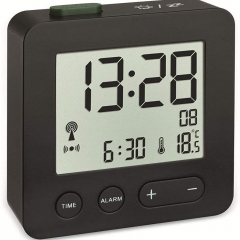 WX1923 Digital Alarm Clock Radio Clocks LCD Electronic Time Thermometer Temperature Meter Snooze Calendar Desktop Smart Alarm Clock