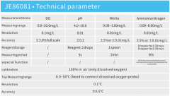 AE86081 4 IN 1 DO&pH&Nitrite&Ammonia nitrogen PH meter Multi functional water quality tester