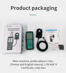 AE337 4 in 1 (PAR, CO2, Temp, Humidity) PPFD 0~3999μmolPlant Growth Multi-parameter Detector with Split Sensor /m²/s C02 0~5000 ppm