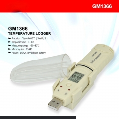 GM1366 -30~80°C 61440 Points Digital Usb Temperature Data Logger High Quality Temperature Logger