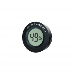 SH-216H Mini Round Embedded Digital Hygrometer High Accuracy LCD Humidity Tester for Refrigerator Pet Carrier Cabinet Car Storage Box
