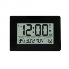 SH-078 Indoor/Outdoor Digital Thermometer Temperature Display Calendar Seconds LCD Display Battery-Powered Desktop Electronic Clock