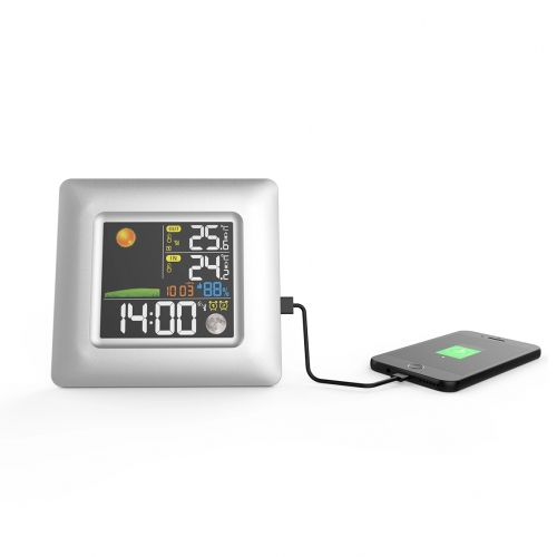 SH-036 Wireless Color Weather Station with USB Charging
