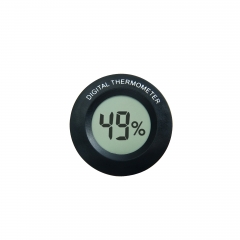 SH-216H Mini Round Embedded Digital Hygrometer High Accuracy LCD Humidity Tester for Refrigerator Pet Carrier Cabinet Car Storage Box