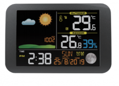 SH-8045A Wireless Digital Weather Station Automatic Indoor Outdoor Thermometer Humidity Monitor Barometer with Sensor ABS OEM/ODM WiFi