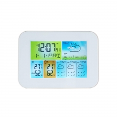 SH-007WIFI Home Wi-Fi Weather Station Smart Large-Display Digital Thermometer Hygrometer Weather Forecast Alarm Indoor/Outdoor