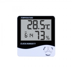 SH-048 Large-screen Digital Thermometer Hygrometer Electronic Indoor Floor-standing Model SH-048 Clock Switchable C/F AAA Battery