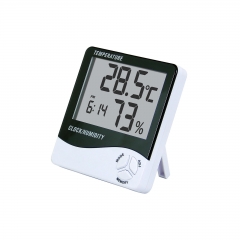 SH-048 Large-screen Digital Thermometer Hygrometer Electronic Indoor Floor-standing Model SH-048 Clock Switchable C/F AAA Battery