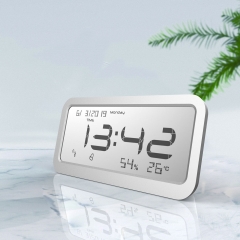 SH-9102B Digital Clock with Thermometer and Hygrometer and Date Display for Indoor Use in Office and Living Room