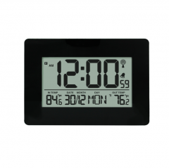 SH-078 Indoor/Outdoor Digital Thermometer Temperature Display Calendar Seconds LCD Display Battery-Powered Desktop Electronic Clock