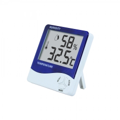 Digital Thermometer Hygrometer LCD Display Battery Powered Indoor Temperature Humidity Monitor ABS Material Model SH-049 for