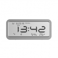 SH-9102B Digital Clock with Thermometer and Hygrometer and Date Display for Indoor Use in Office and Living Room