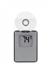 SH-197 Waterproof Mini Digital Aquarium Thermometer Clear Suction Cup Mount LCD Display Water Temp Meter for Reptile Turtle Fish Tank