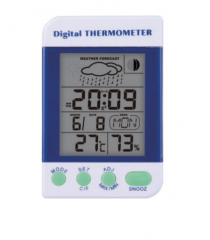 SH-134 Digital Indoor Thermometer Hygrometer LCD Weather Station Battery Powered ABS Stand Design Temperature Humidity Gauge Max Min
