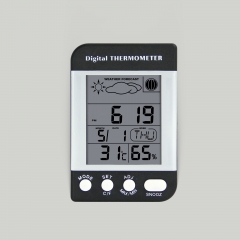 SH-134 Digital Indoor Thermometer Hygrometer LCD Weather Station Battery Powered ABS Stand Design Temperature Humidity Gauge Max Min