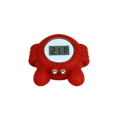SH-360 Cartoon Floating Baby Digital Bath and Room Thermometer PVC Material Red Color