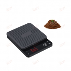 SC-004 2000g/0.1g Display Areas Espresso Grinder Coffee Scale Hand Drip Waterproof Smart Electronic Scales Pour