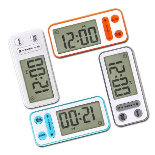SH-003HM Digital Kitchen Cooking Timer with Large Screen, Loud Alarm, Magnetic Backing, Table Standing, Wall Hanging Hole