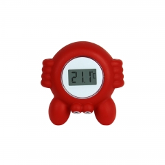 SH-360 Cartoon Floating Baby Digital Bath and Room Thermometer PVC Material Red Color