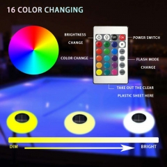 SH-9175 Solar Powered IP67 Waterproof 16 Colors Changing Floating Lamp Outdoor Party Garden Pond Swimming Pool Lights