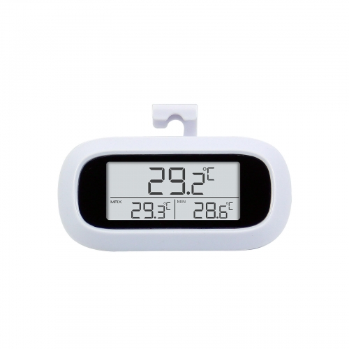 SH-255 Electronic Refrigerator Thermometer Wall-Mounted Mini Digital Temperature Gauge for Refrigerators Freezers Records Max/Min