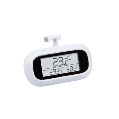SH-255 Electronic Refrigerator Thermometer Wall-Mounted Mini Digital Temperature Gauge for Refrigerators Freezers Records Max/Min