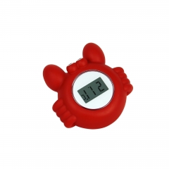 SH-360 Cartoon Floating Baby Digital Bath and Room Thermometer PVC Material Red Color