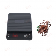SC-004 2000g/0.1g Display Areas Espresso Grinder Coffee Scale Hand Drip Waterproof Smart Electronic Scales Pour